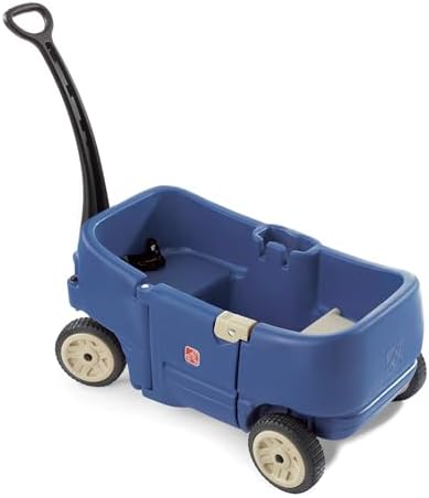 Step2 Wagon for Two Plus, Kids Ride On Toy, Stroller Substitute, Includes Seat Belts, Made of Durable Plastic, Max Weight 75 lbs.