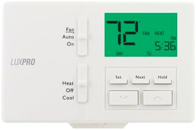 P711 7-Day Programmable or Non-Programmable, Easy-to-Use Thermostat | P711 Prog/Non-Prog, Digital Heating/Cooling Thermostat, Easy DIY Installation, Batteries Included