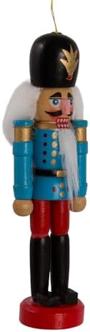 Kurt Adler Wooden Nutcracker Ornament Set, 5-inch Height, Multicolor, Wood