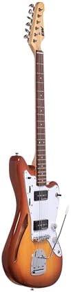 IYV IJG-200 TSB Strat Solid-Body Electric Guitar, Tobacco Sunburst