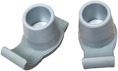 Essential Medical Supply Pop & Glide Easy Use Walker Ski Glides, 2 Pack - Universal Fit Walker Accessories in Gray