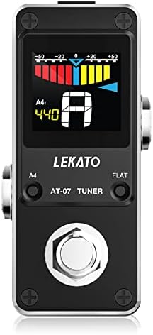 LEKATO Looper Guitar Pedal Guitar Loop Pedal Tuner Pedal 9 Loops 40 Minutes Record Time Unlimited Overdubs for Electric Guitar Bass (Black)