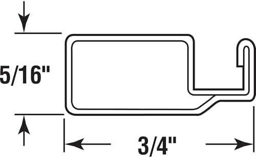 Prime-Line MP14073 Aluminum Screen Frame – 5/16 x 3/4 x 72 In. Bronze Finish – Build or Repair Window Screens – Cut to Size – Uses 5/16 x