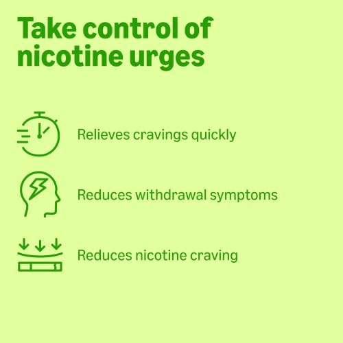 Amazon Basics Mini Nicotine Polacrilex Lozenge, 2 mg (Nicotine), Mint Flavor, 135 Count, (Previously Amazon Basic Care)