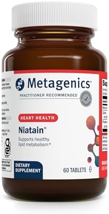 Metagenics Niatain Niacin B3-500 mg Nicotinic Acid with Sustained Release for Reduced Flushing - Supports Cholesterol, Energy