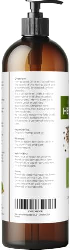 velona USDA Organic Pumpkin Seed Oil - 8 fl oz, Cold Pressed, with Pump