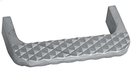 Buyers Products B2744A Aluminum Reversible Weld-On Truck Step with Side Guards or Flat Top, Die Cast Construction with Molded Slip-Resistant Treads for Work Trucks, Trailers and RVs