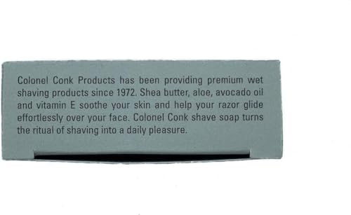 Col. Conk Amber Shave Soap 2.25 Ounce (Pack of 3)