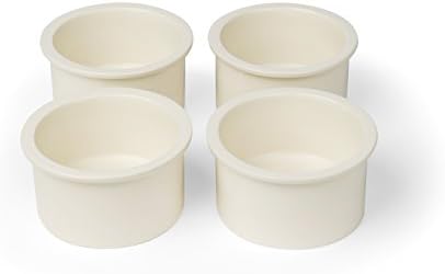 Prevue Pet Products 4-Count Ceramic Bowl Replacement Cup Set - Durable Bird Cage Food & Water Bowls, Bird Cage Accessories, for Small Animals