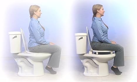 Centoco 3 inch Raised Toilet Seat for Seniors, Elongated, Open Front, White | Plastic, No Cover, 3L1500STSCC-001, Made in the USA