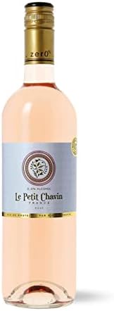Le Petit Chavin Rose Dealcoholized 0.0% Non-Alcoholic Rose From France 750ml, Vegan (1 Bottle)