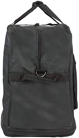 40" 30" 36" Rolling Wheeled Duffel Bag Spinner Suitcase Luggage Expandable (36", Black)