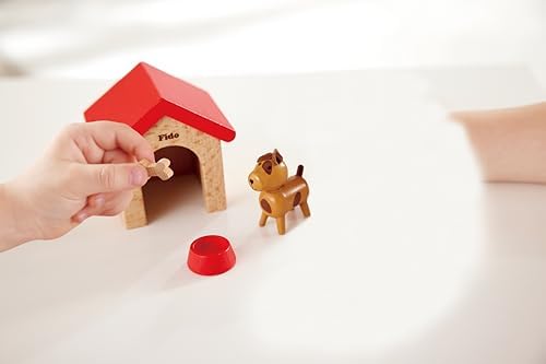 Hape Family Pets Wooden Dollhouse Animal Set