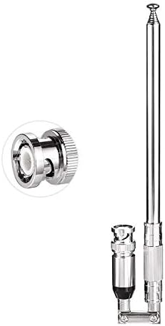 Bingfu 20-1300MHz Police Scanner Antenna 8 Section Telescopic BNC Male Compatible with Uniden Bearcat Whistler Radio Scanner Cobra Midland Portable
