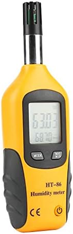 HT-86 Digital Thermometer Hygrometer Portable Hygrometer Thermometer Humidity 6.9 x 2in Wet Bulb/Dew Point Temperature Meter Humidity Meters