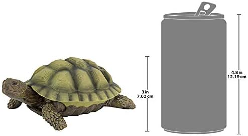 Design Toscano QM1887611 Gilbert the Box Turtle Garden Decor Animal Statue, 9 Inch, Full Color