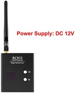 WR832 5.8GHz 40CH Wireless FPV Audio Video Receiver for Racing Drone and Multicopter