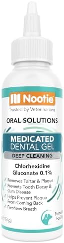 Nootie Medicated Dental Wipes for Dogs with Chlorhexidine, 60 Ct