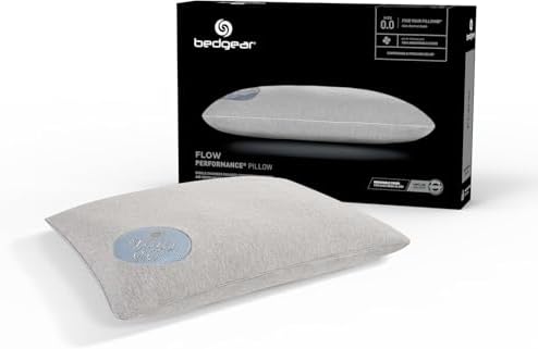 Bedgear Flow Performance Pillow, 2.0 Soft Cooling Pillow for Back