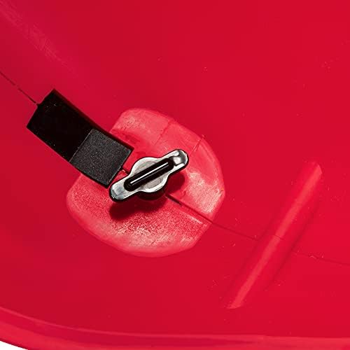 EarthWay 16014 LB Red Ergonomic Hand Spreader with Built-in Ergonomic Armrest and Trigger for Comfort and Adjustable Reel Control and Sealed Gearbox