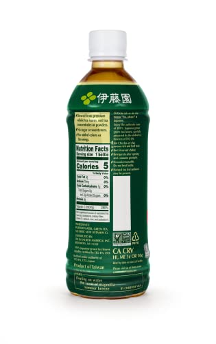 Ito En Tea Oi Ocha Green Tea, Unsweetened, 16.9 Ounce (Pack of 12)