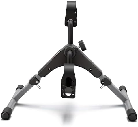 Pedal Exerciser Desk Exercise Bike Leg and Arm Exercise Bike with LCD Monitor Foldable and Porable (Black/Grey)