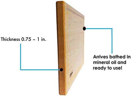 Premium Maple Wood Cutting Board - 12x8 Inches, Reversible Chopping Board for Kitchen, Cheese, and Charcuterie, Durable and Knife-Friendly