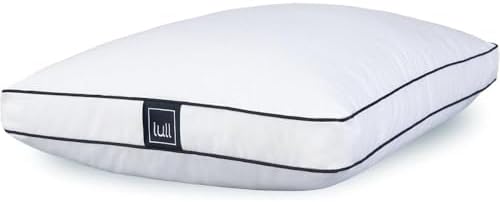 Lull Original 3-Layer Premium Hypoallergenic Pillow — Down Alternative for Neck & Spine Support — Bed Pillows for Sleeping — Cooling, Breathable, Machine Washable with 100-Night Trial — Standard Size