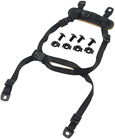 ATAIRSOFT 4 Points Helmet Accessory Retention System Chin Strap with Bolts and Screws for Fast Tactical Airsoft MICH IBH Helmet