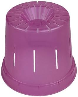 Orchid Pot - 6 inch Slotted Clear Orchid Pots - 3 Pack (Crystal Clear)
