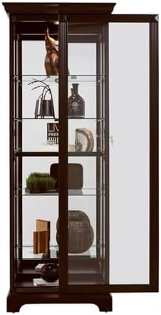 Pulaski Curio, 29 by 20 by 80-Inch, Dark Cherry Brown