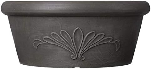 Arcadia Garden Products PSW Pot TA25DC Collection Shallow Bulb Pan Planter Dish Low Bowl for Succulents, Bonsai, Fairy Gardens, Herbs, 10-inch