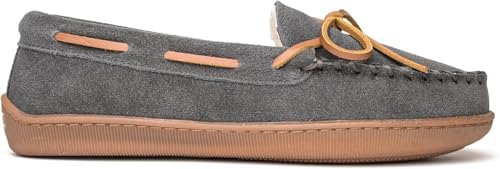 Minnetonka Women's Pile Lined Hardsole Moccasin Slippers