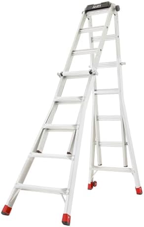 Lift Ladders 18-Ft Multi-Position Aluminum Ladder, 5-in-1, 300 lb. Capacity