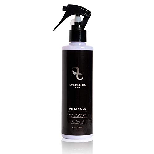 everlong Untangle Leave-in Conditioner Detangler Spray for Hair Extensions & Wigs, Infused with Keratin Protein, Argan and Jojoba Oil
