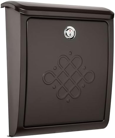 Architectural Mailboxes Bordeaux™ Locking, Wall-Mounted Mailbox for Outside