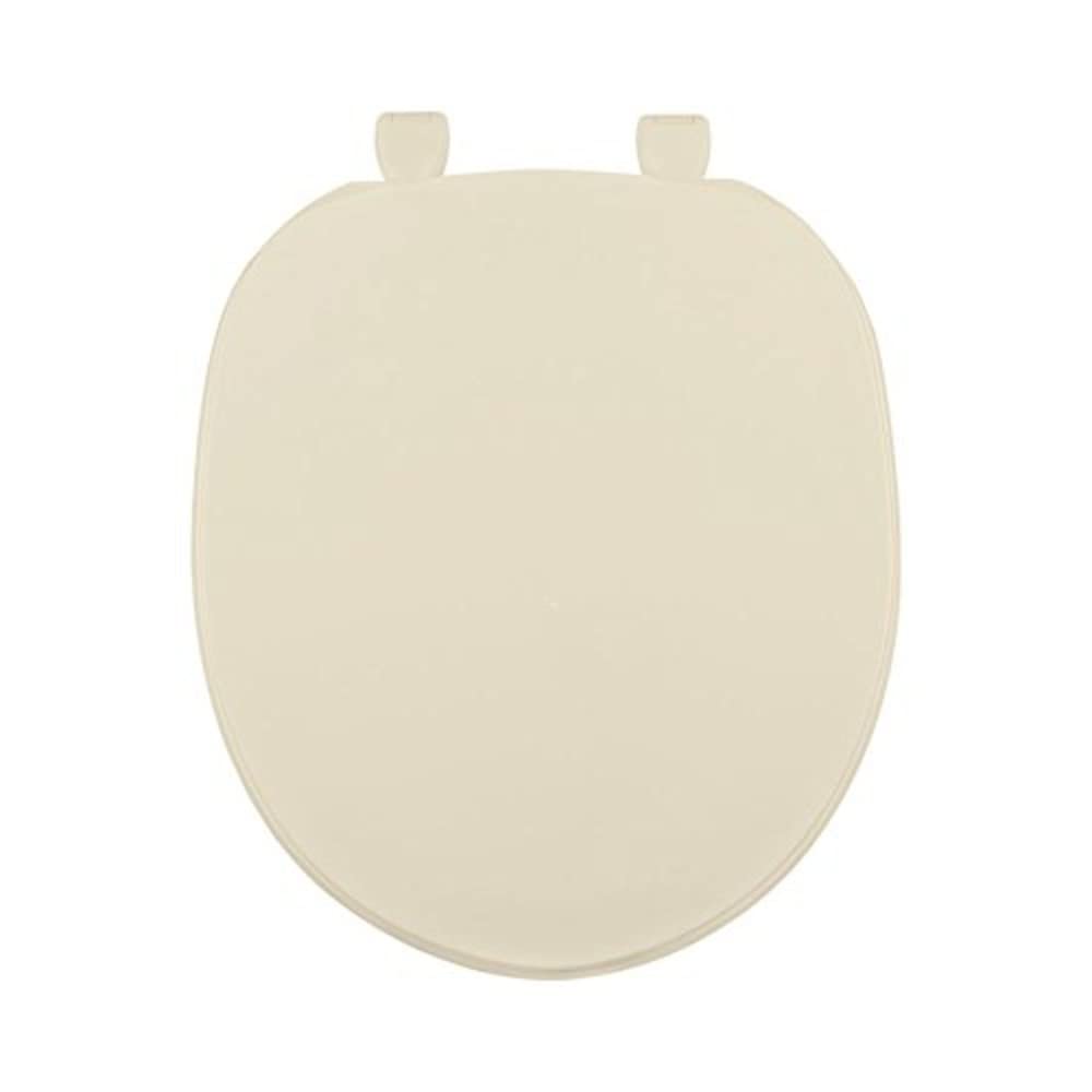 Centoco Toilet Seat Elongated, Residential, Top Mount Plastic Hinge, Black | Plastic, Closed Front, Cover, Made in the USA, 600-407