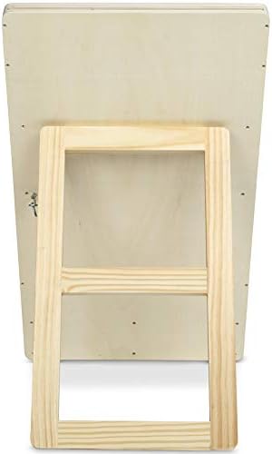 Prize Drop Disc Game Wood 27.8" x 15.9" with Chalkboards Carnival Game Trade Show