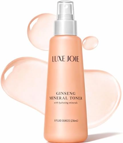 Ginseng Mineral Toner - Witch Hazel Toner Mist with Ginseng – Hydrating Facial Toner Spray for Sensitive Skin – for Oily