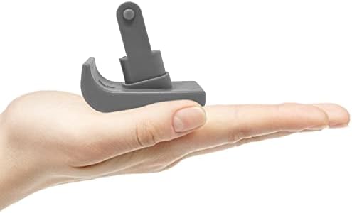 'Click & Go' Ski Glides for Stander EZ Fold-N-Go Travel Walker and Able Life Space Saver Walker (Gray)