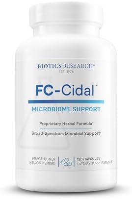 BIOTICS RESEARCH FC Cidal™ Herbal Blend Complete GI Gut Health for Women & Men- 500 mg/Serving - 7 Herbs Proprietary Blend Supplement Supports