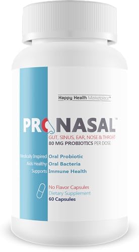 Pro Nasal - Our Best Sinus Support Supplement - Ear Nose Throat Probiotics - Sinus Probiotic for Natural Sinus Support - Oral Probiotics for Mouth