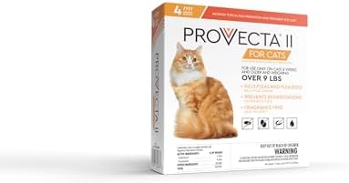 PROVECTA® II for Large Cats (Over 9 lbs) Flea Topical Treatment, 4-Month Supply