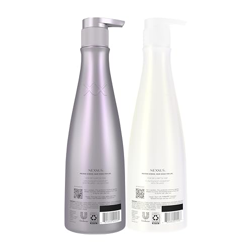 Nexxus Therappe Humectress Shampoo Conditioner 2 Count for Ultimate Moisture for Dry Hair Powered by Polysoft Hydrator Technology with Tri-lipids 33.8 fl oz