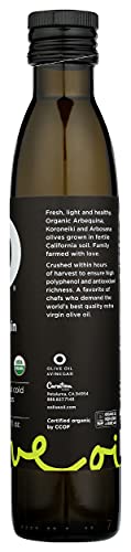 O Olive California Organic Extra Virgin Olive Oil Glass Bottle 8.5 Fl Oz