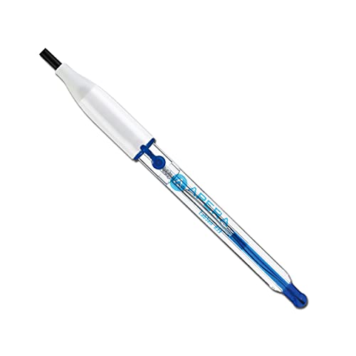 Apera Instruments LabSen 841 Glass-Body pH Electrode for Strong Base Solutions, Impact-Resistant Sensor, BNC Connector