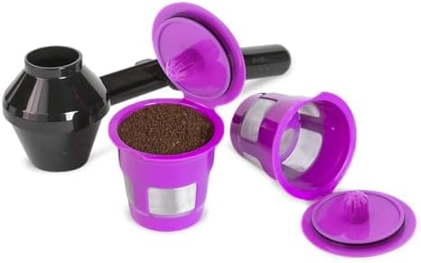 Perfect Pod Café Fill Value Pack 2 Reusable K-Cup Pods and Coffee Scoop Set | 1-Stream Refillable Capsules, BPA-Free Design, Fits Keurig K-Mini