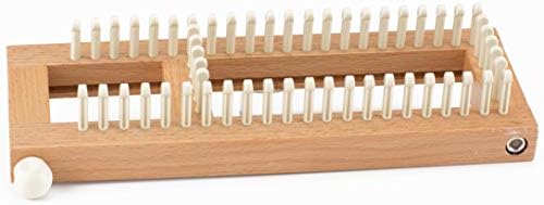 Authentic Knitting Board Sock Loom 2, Regular Gauge | Adjustable Loom, 100% Hardwood