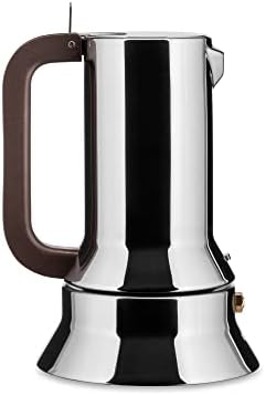 Alessi 9090/3 - Design Stovetop Espresso Coffee Maker, 18/10 Stainless Steel, Mirror Polished, 3 cups
