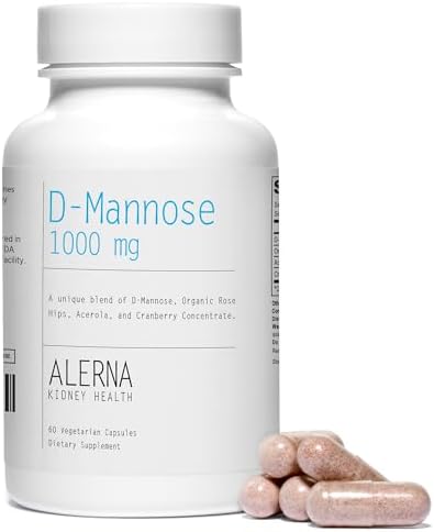 D-Mannose 1000 mg - Urinary Tract Health - with Cranberry Concentrate, Organic Rose Hips, Acerola Extract - 60 Vegetarian Capsules
